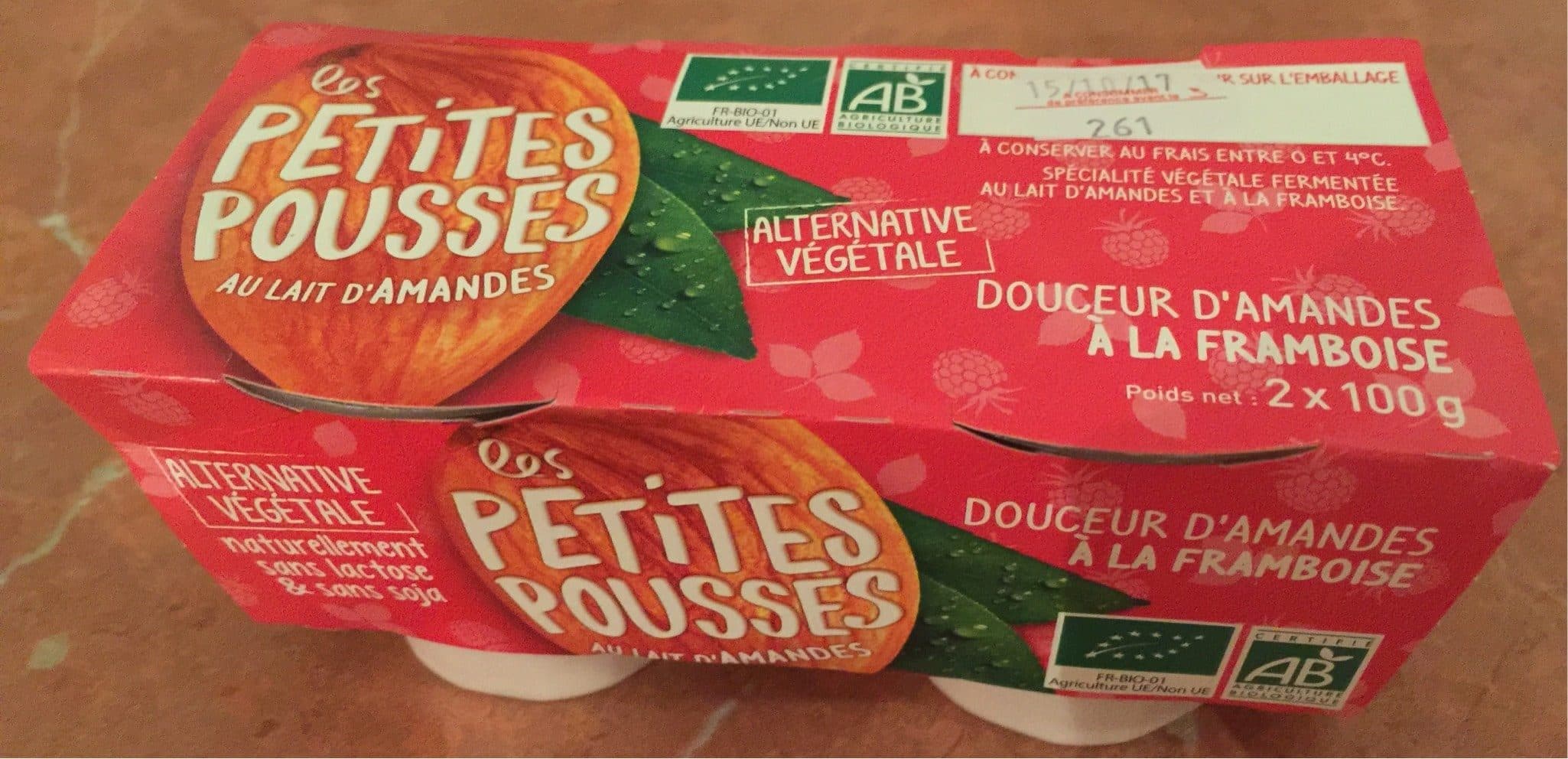 Les Petites Pouces Douceur d’amandes à la framboise packshot