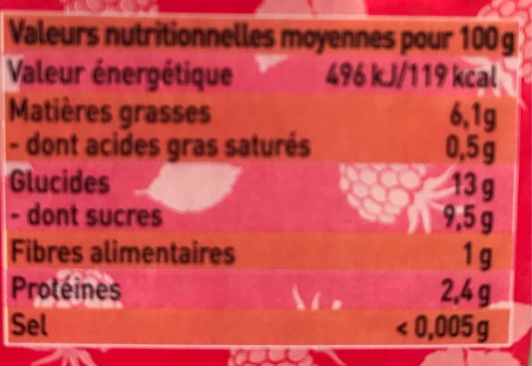 Les Petites Pouces Douceur d’amandes à la framboise packshot