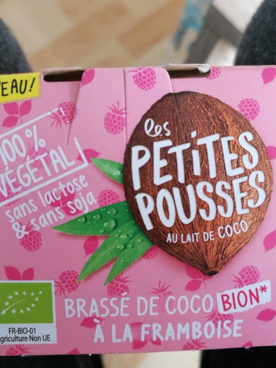 Les Petites Pousses Brassé de coco bion à la framboise packshot