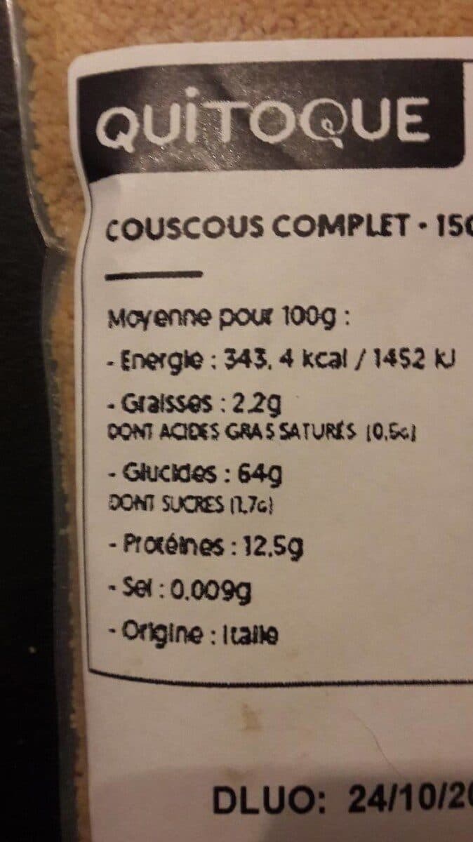 Quitoque Couscous complet packshot