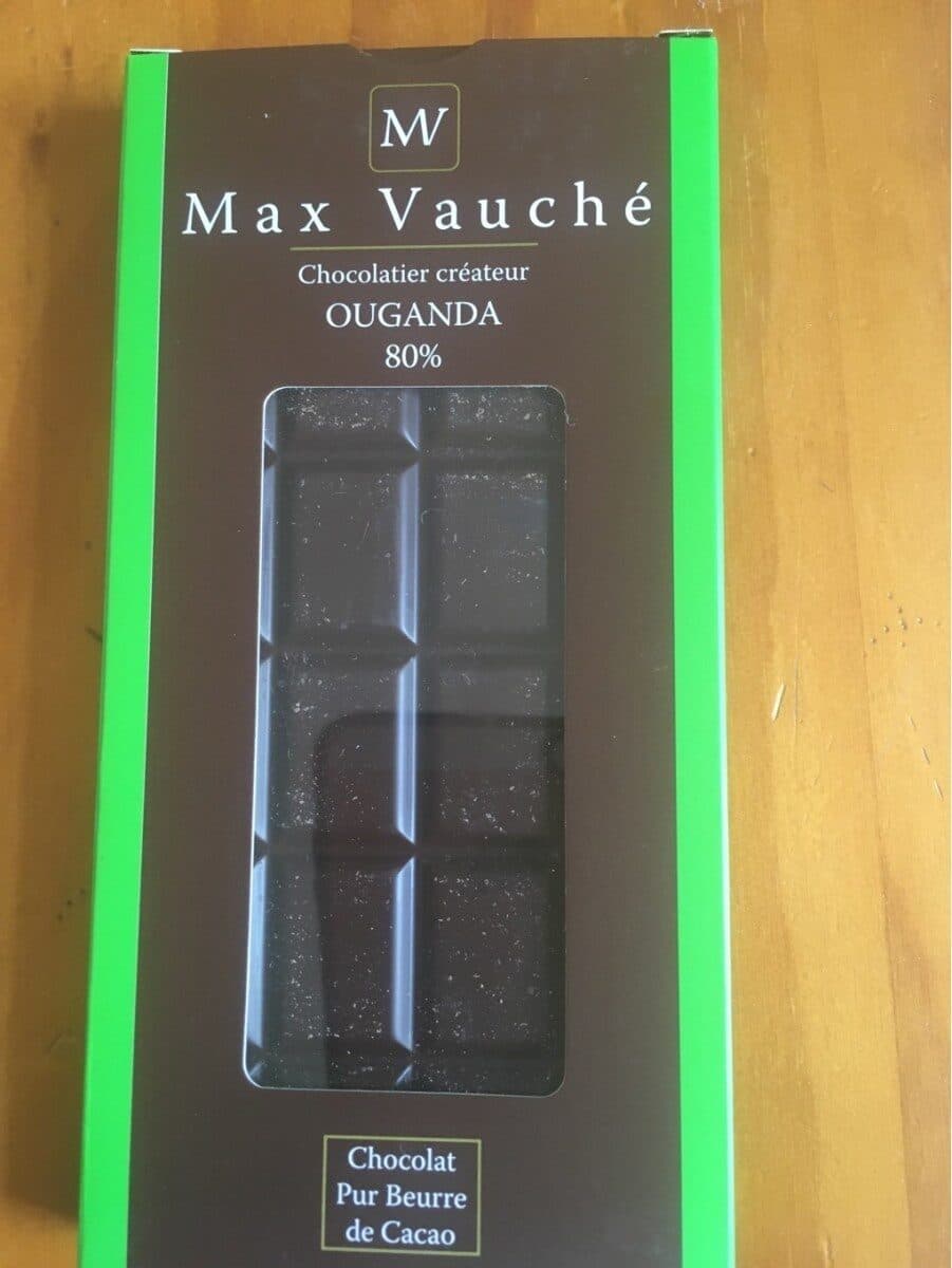 Max Vauché Chocolat Ouganda 80 % packshot