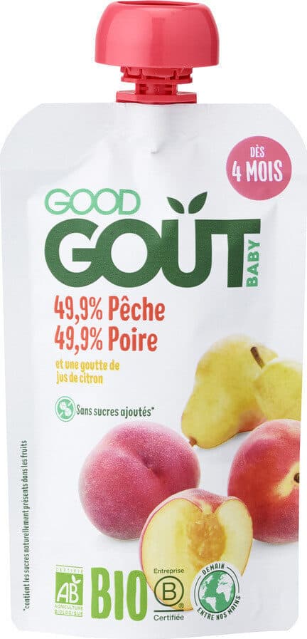 Good Gout Pêche Poire 120g packshot