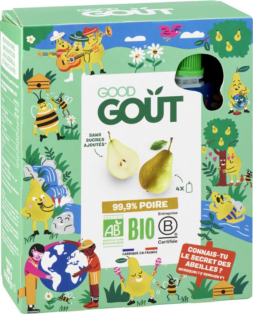 Good Gout Pack de 4 gourdes Poire Williams packshot