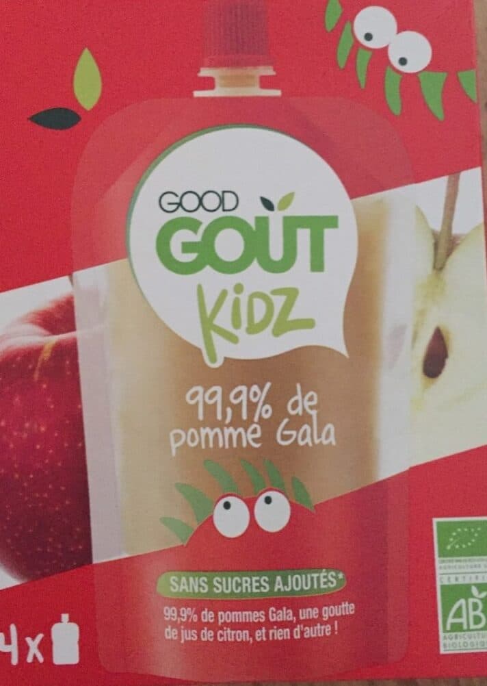 Good Gout Good goût kidz 99,9% de pomme Gala packshot