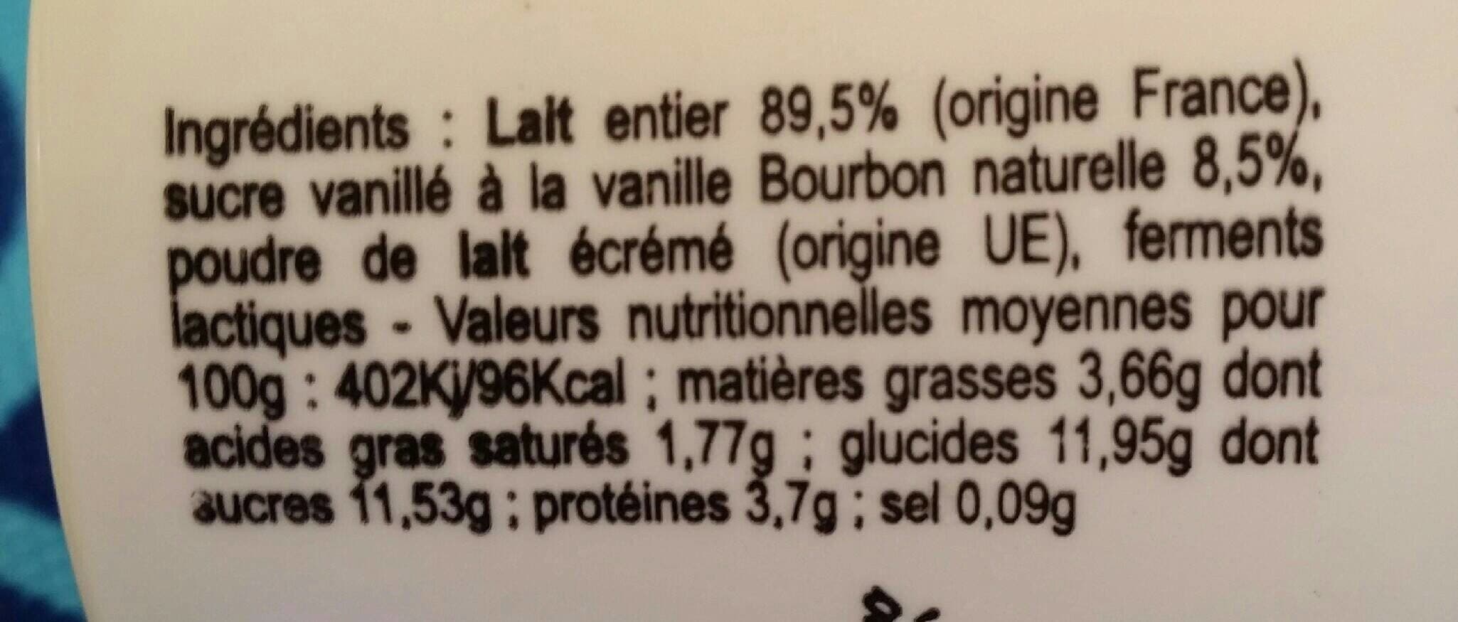 Open Food Facts Yahourt vanille packshot