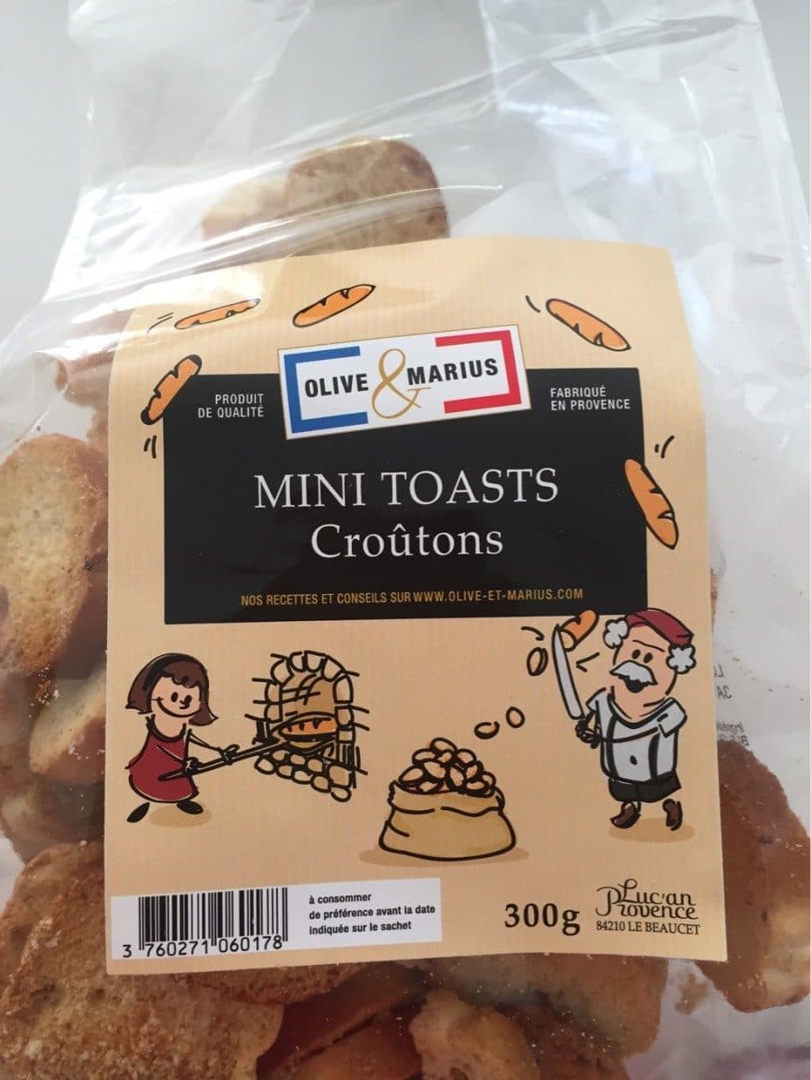 OLIVE & MARIUS Mini toasts croutons packshot