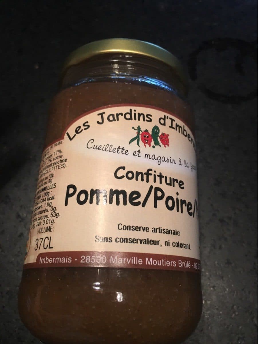 Open Food Facts Confiture pomme/poire/noux packshot