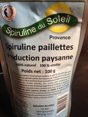 Spiruline Du Soleil Spiruline paillettes packshot
