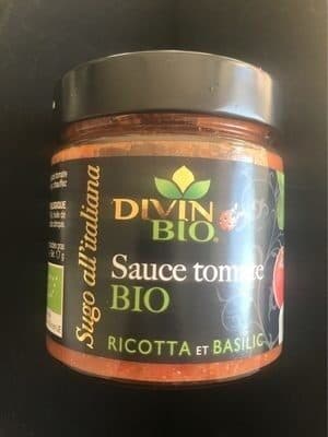 Divin Bio Sauce tomate divin bio packshot