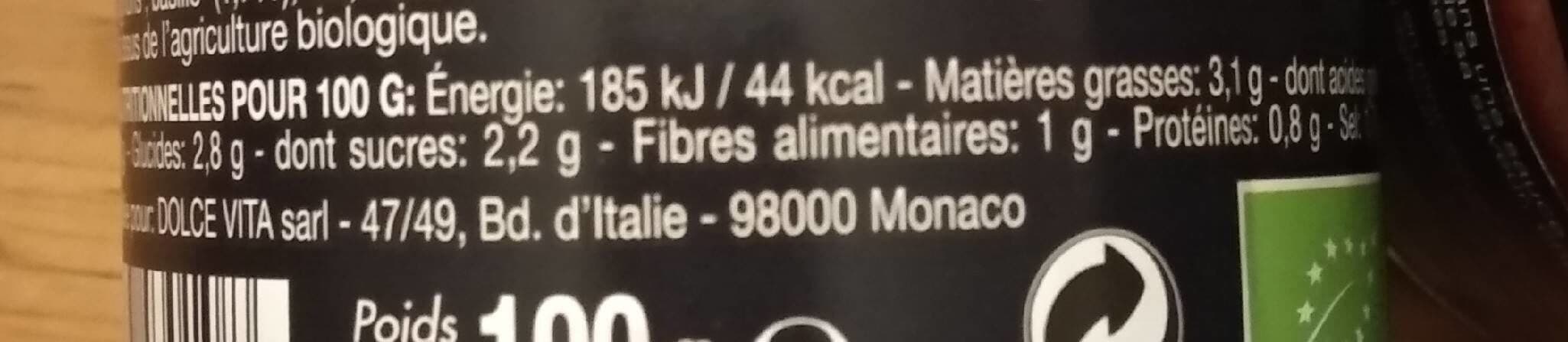Divin Bio Sauce tomate divin bio packshot
