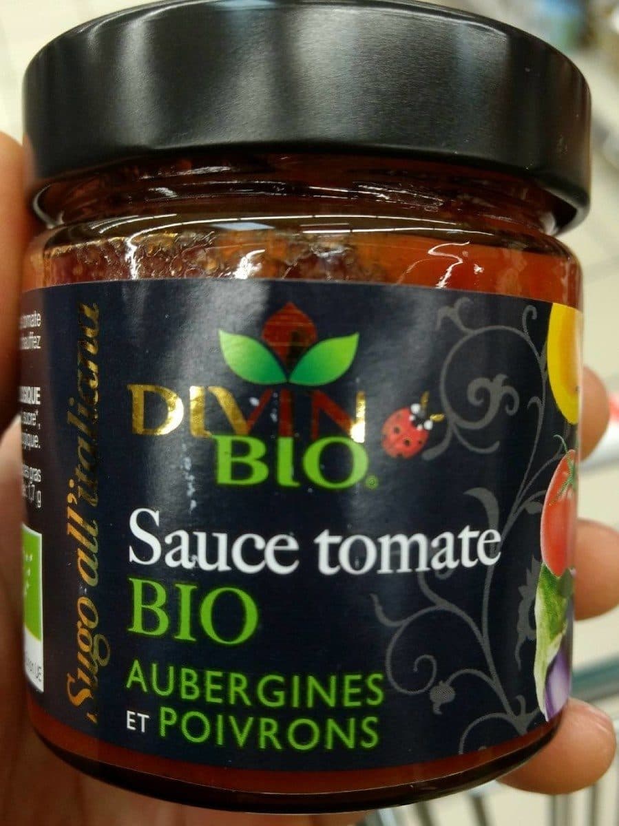 Divin Bio Sauce tomate bio aubergines et poivrons packshot