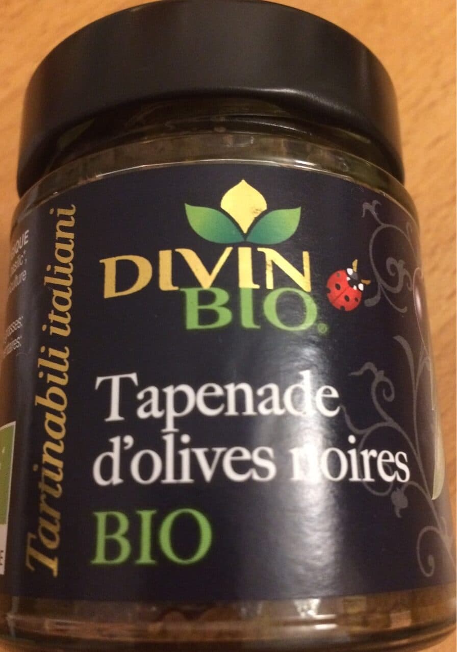 Divin Bio Tapenade d’olives noires bio packshot