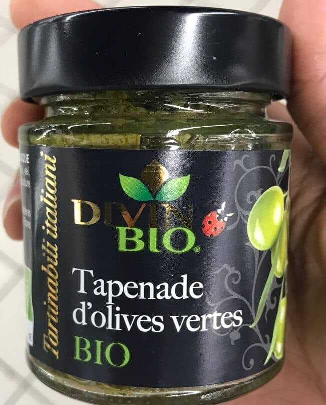 Divin Bio Tapenade d’olives vertes packshot