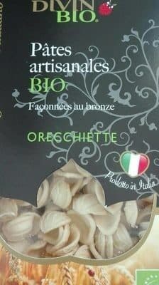 Divin Bio Pâtes artisanales bio - Orecchiette packshot