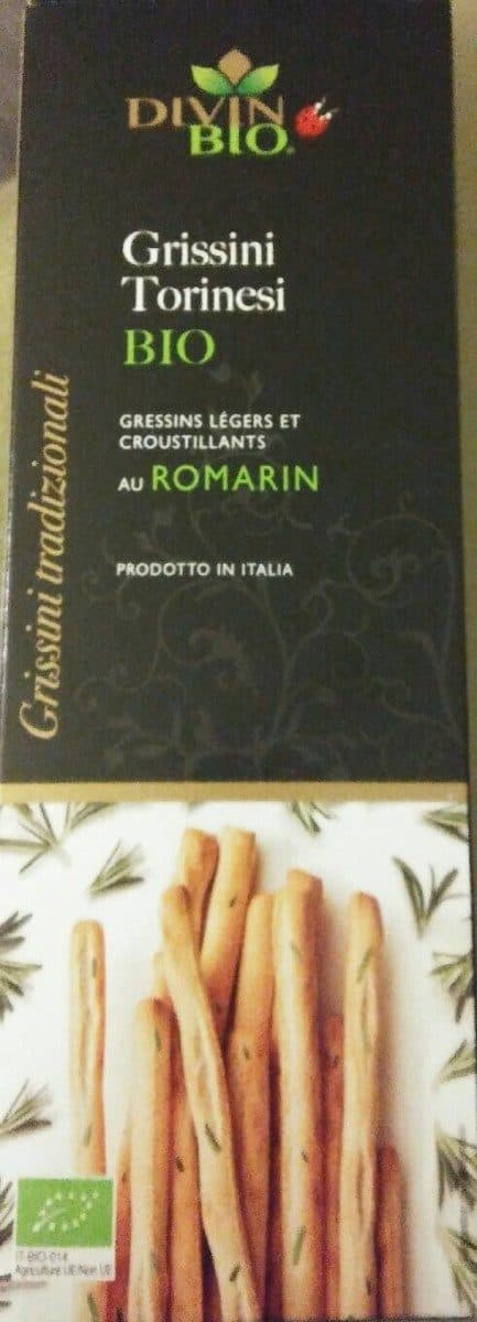 Divin Bio Gressins légers et croustillants au romarin packshot