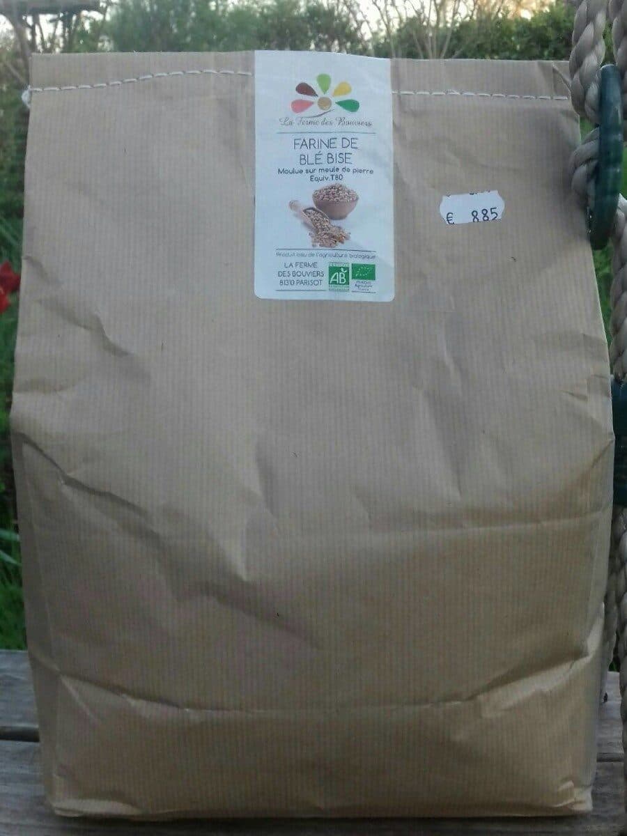 La Ferme des Bouviers Farine de blé bise packshot