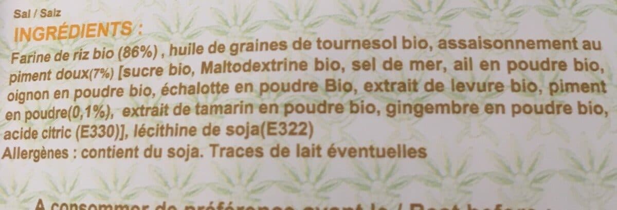 Open Food Facts Crackers fins de riz bio packshot