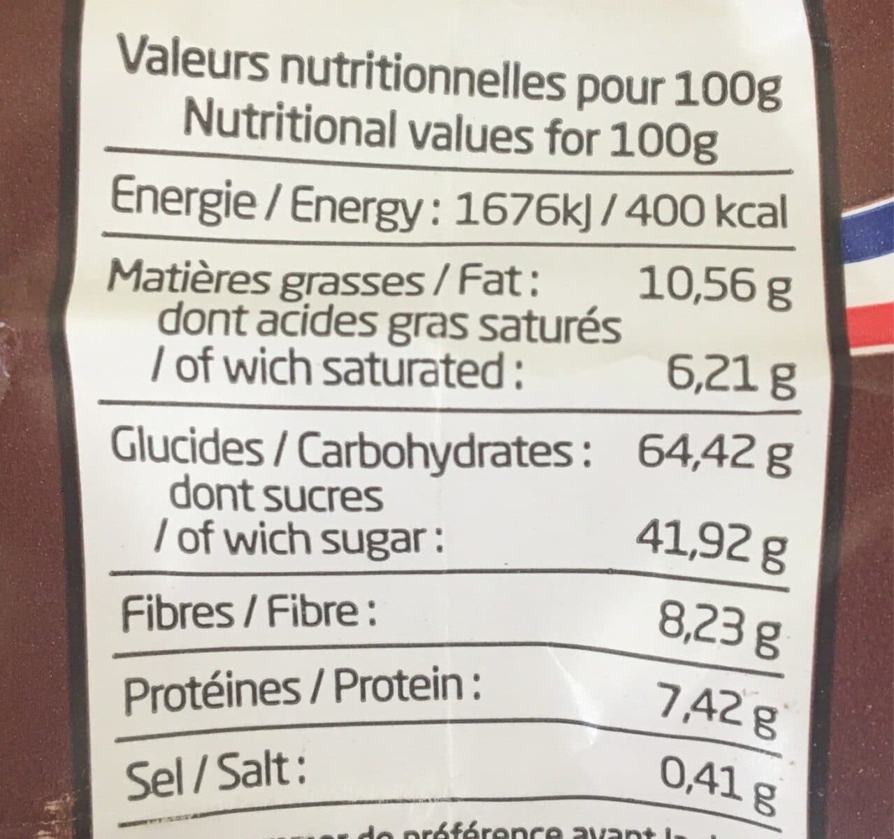 Open Food Facts Fondant au chocolat packshot