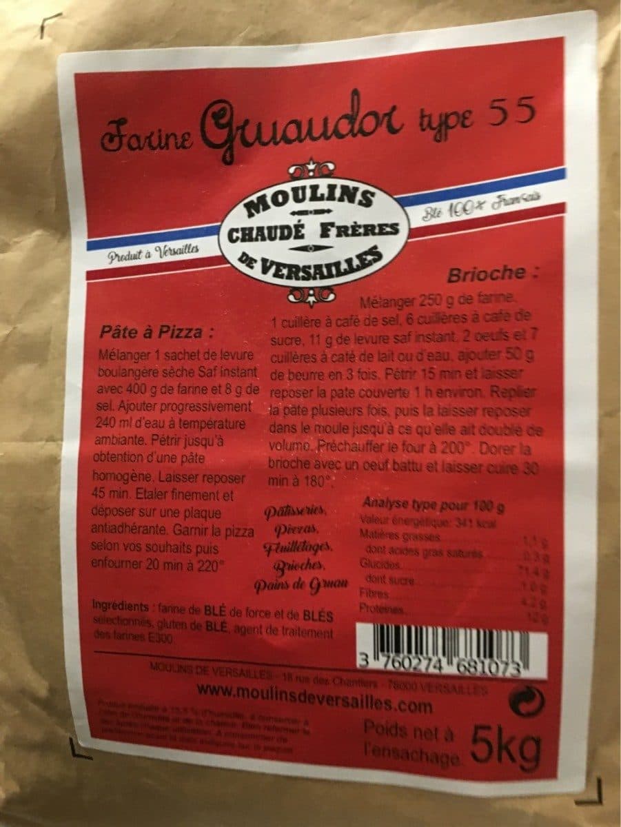 Open Food Facts Farine gruaudor type55 packshot