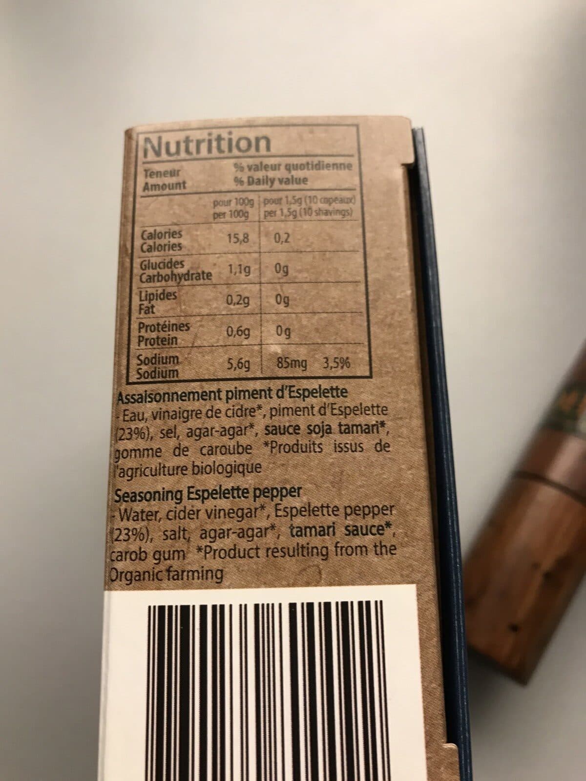 Open Food Facts Crayon d'assaisonnement à tailler packshot