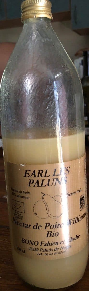 Open Food Facts Nectar de poire williams bio packshot