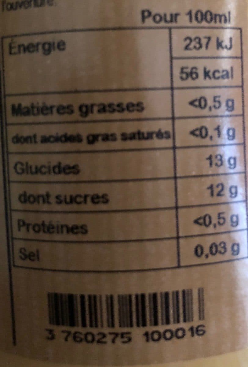 Open Food Facts Nectar de poire williams bio packshot