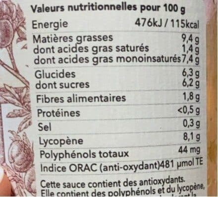 Open Food Facts Sauce Tomate bio packshot