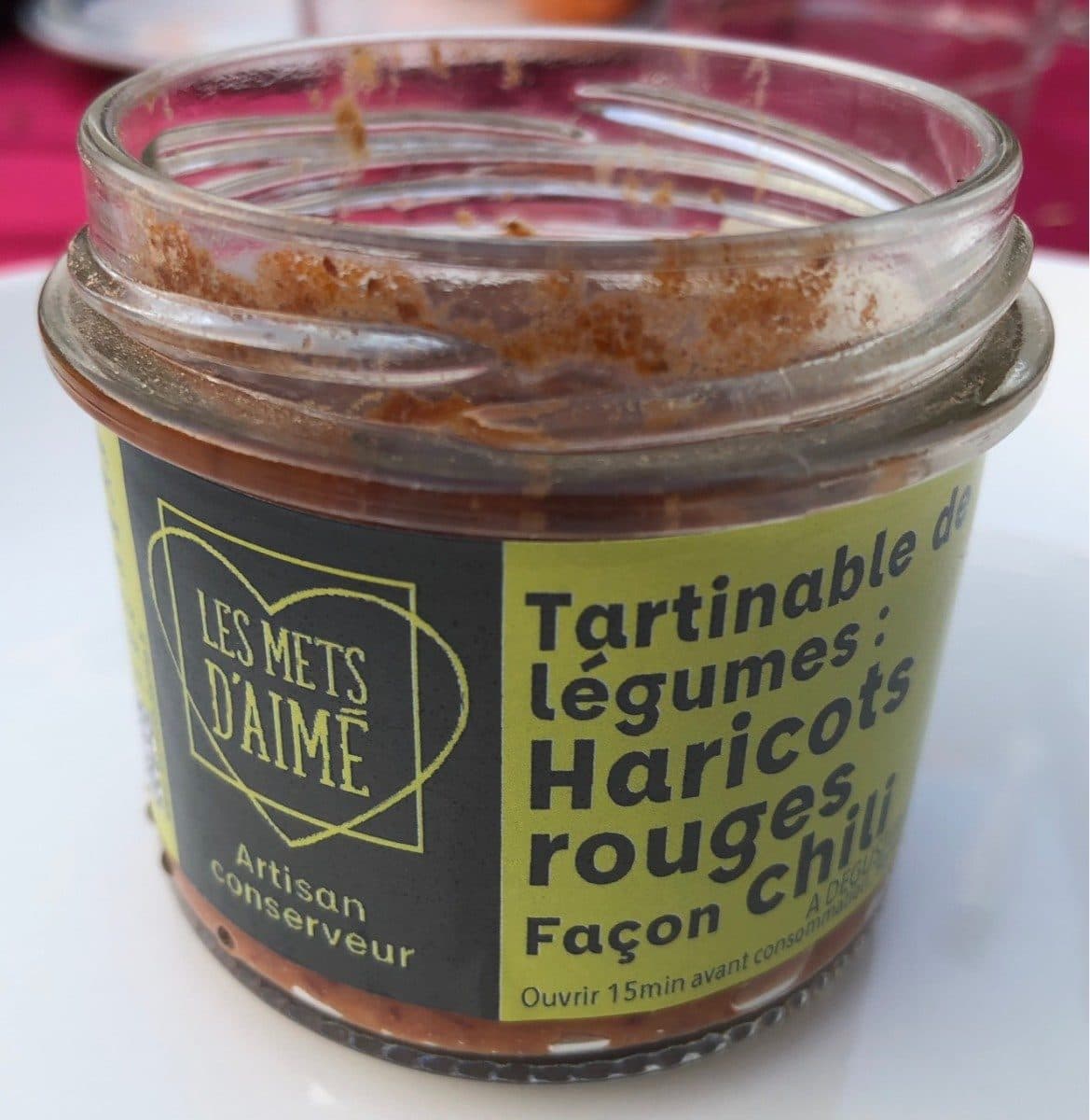 Open Food Facts Tartinade de légumes: Haricots rouge façon chili packshot