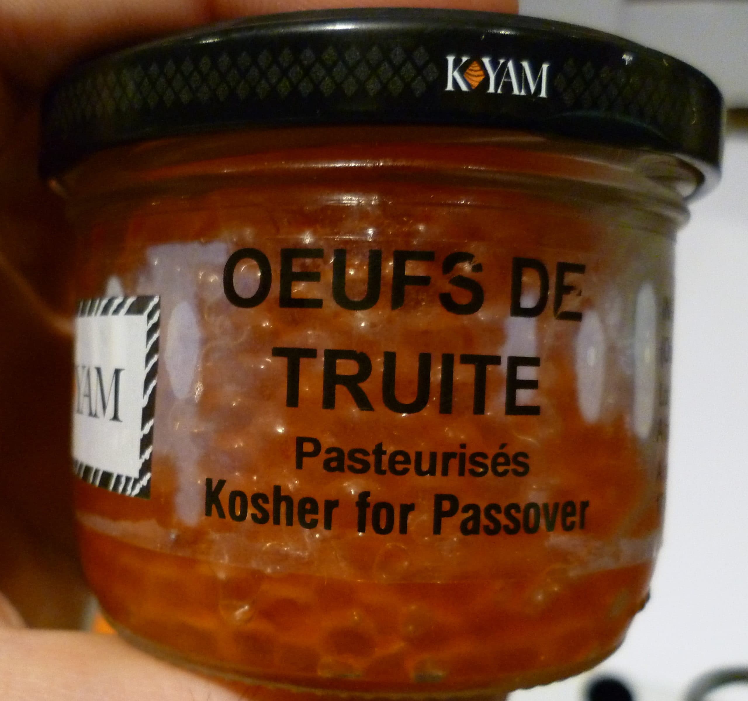 K-YAM Œufs de Truite Pasteurisés Casher packshot