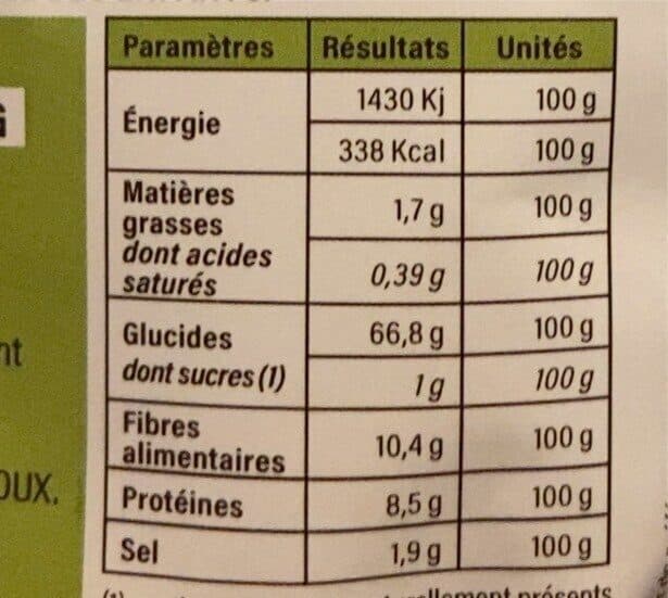 Open Food Facts Sarrasin patate douce packshot
