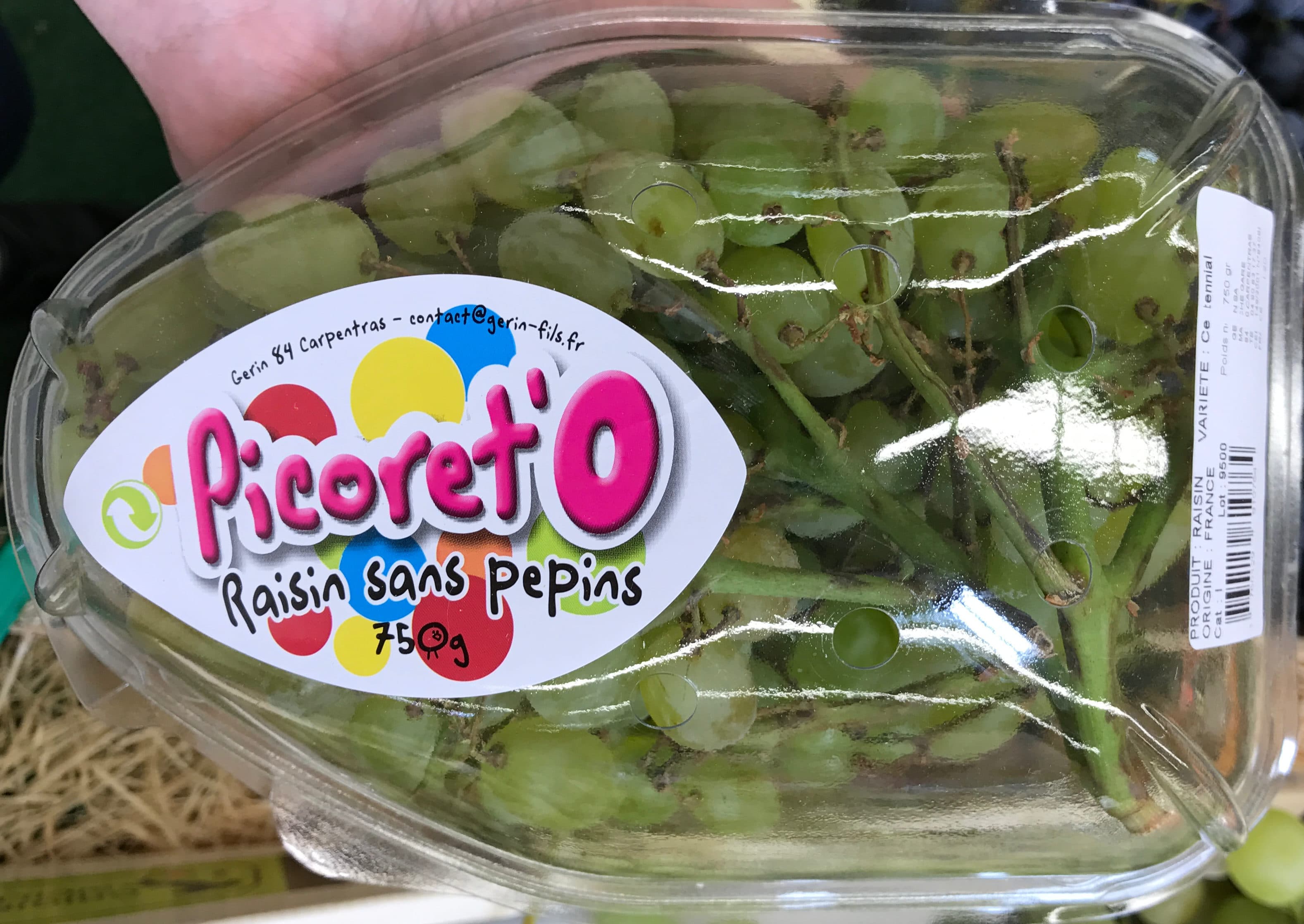 Picoret'O Raisin sans pépins packshot
