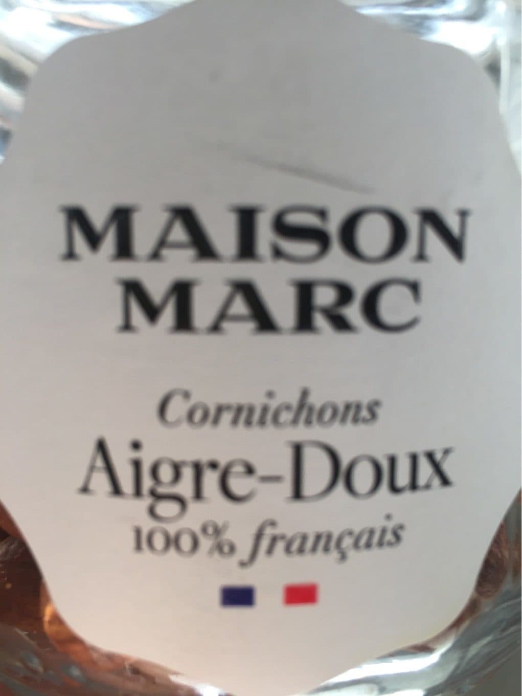 Maison Marc Cornichons aigre-doux packshot