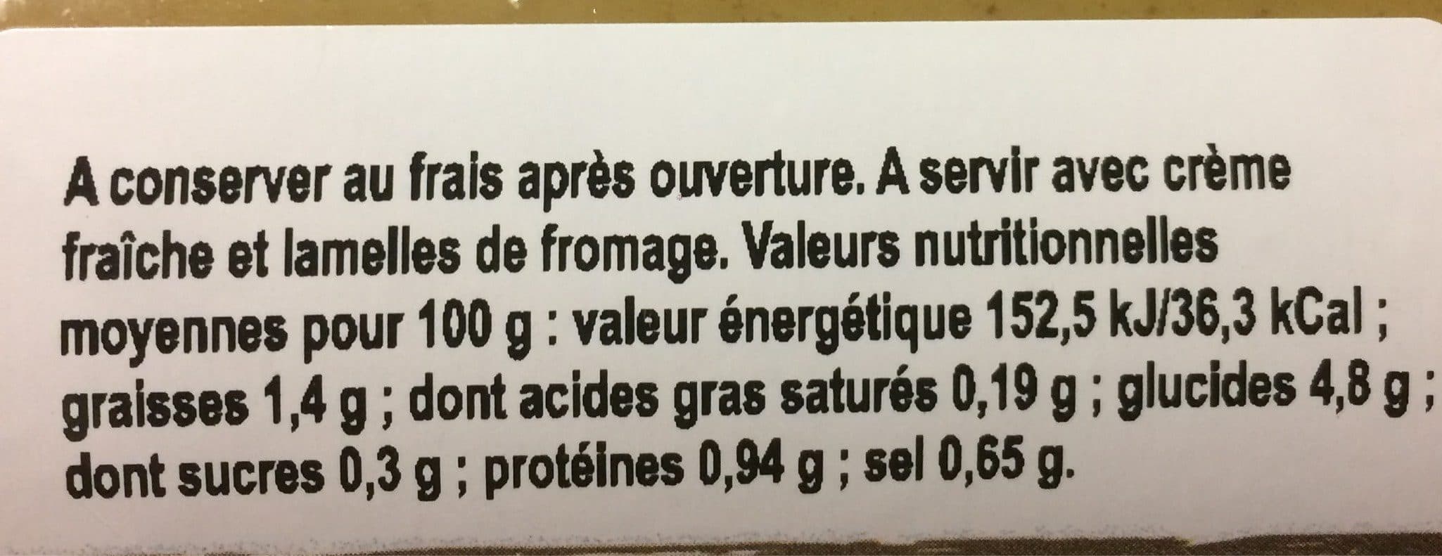 Les Délices du Maraîcher Soupe à l'ortie packshot