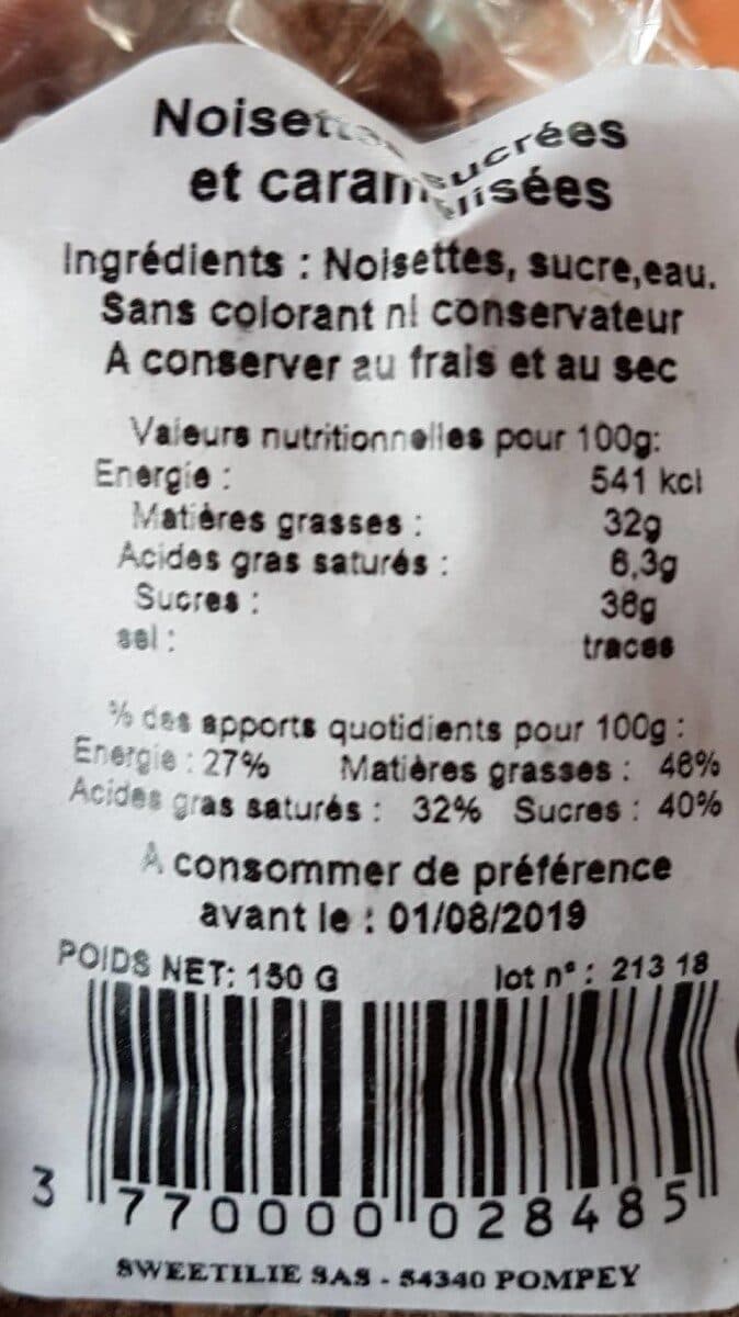 Open Food Facts Noisette caramélisées packshot