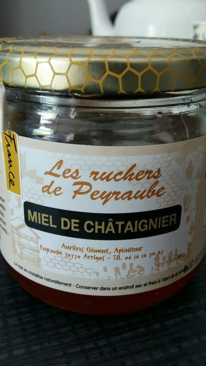 Les ruchers de Peyraube Miel de chataignier LES RUCHERS DE PEYRAUBE packshot