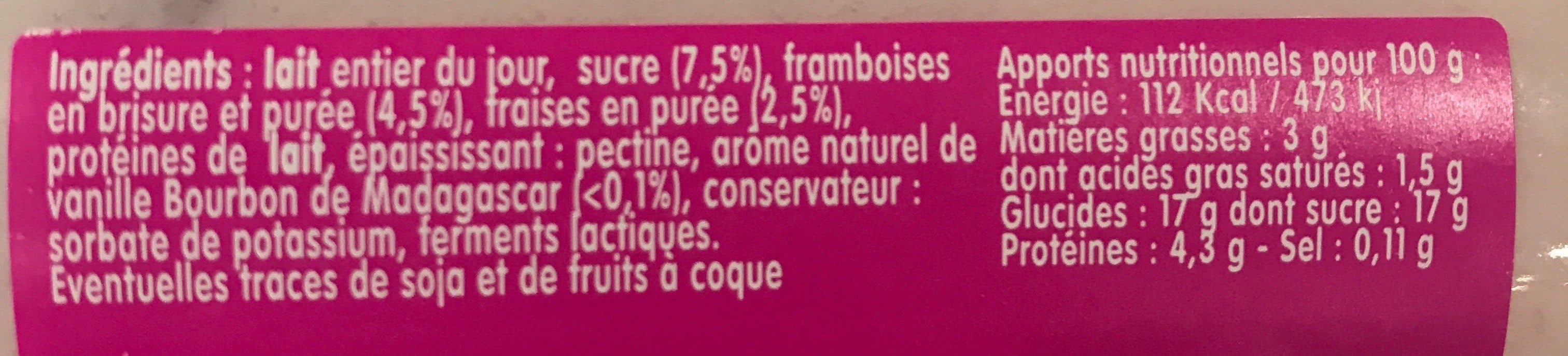Open Food Facts Yaourt a boire - Framboise packshot