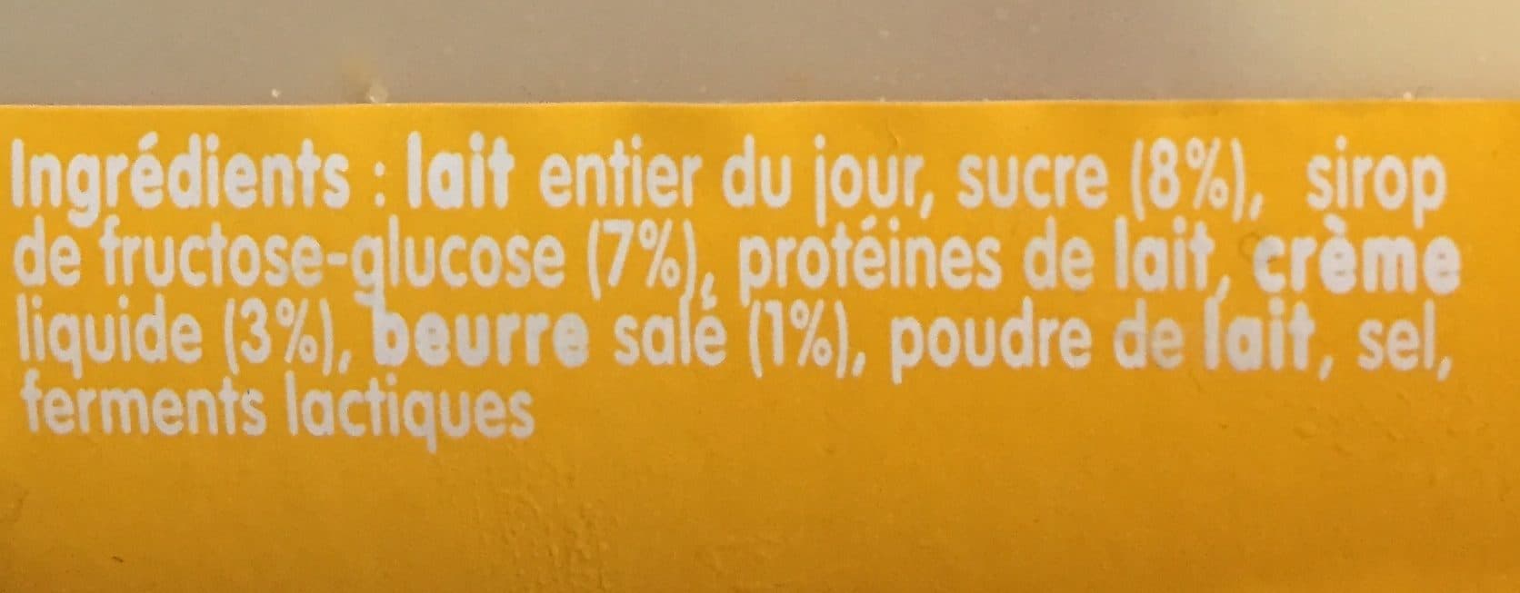 TESSLAIT Yaourt a boire caramel beurre salé packshot