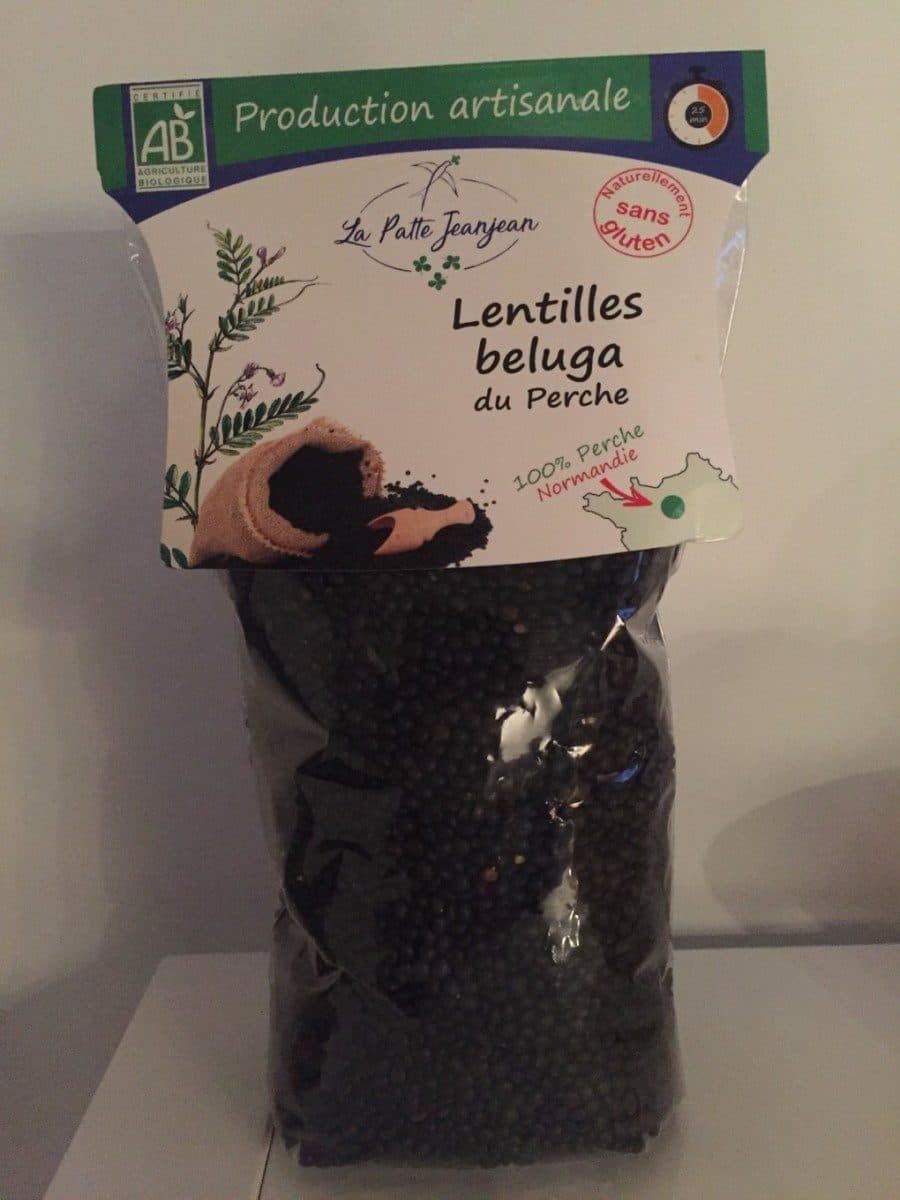 La patte jeanjean Lentilles Beluga du Perche packshot