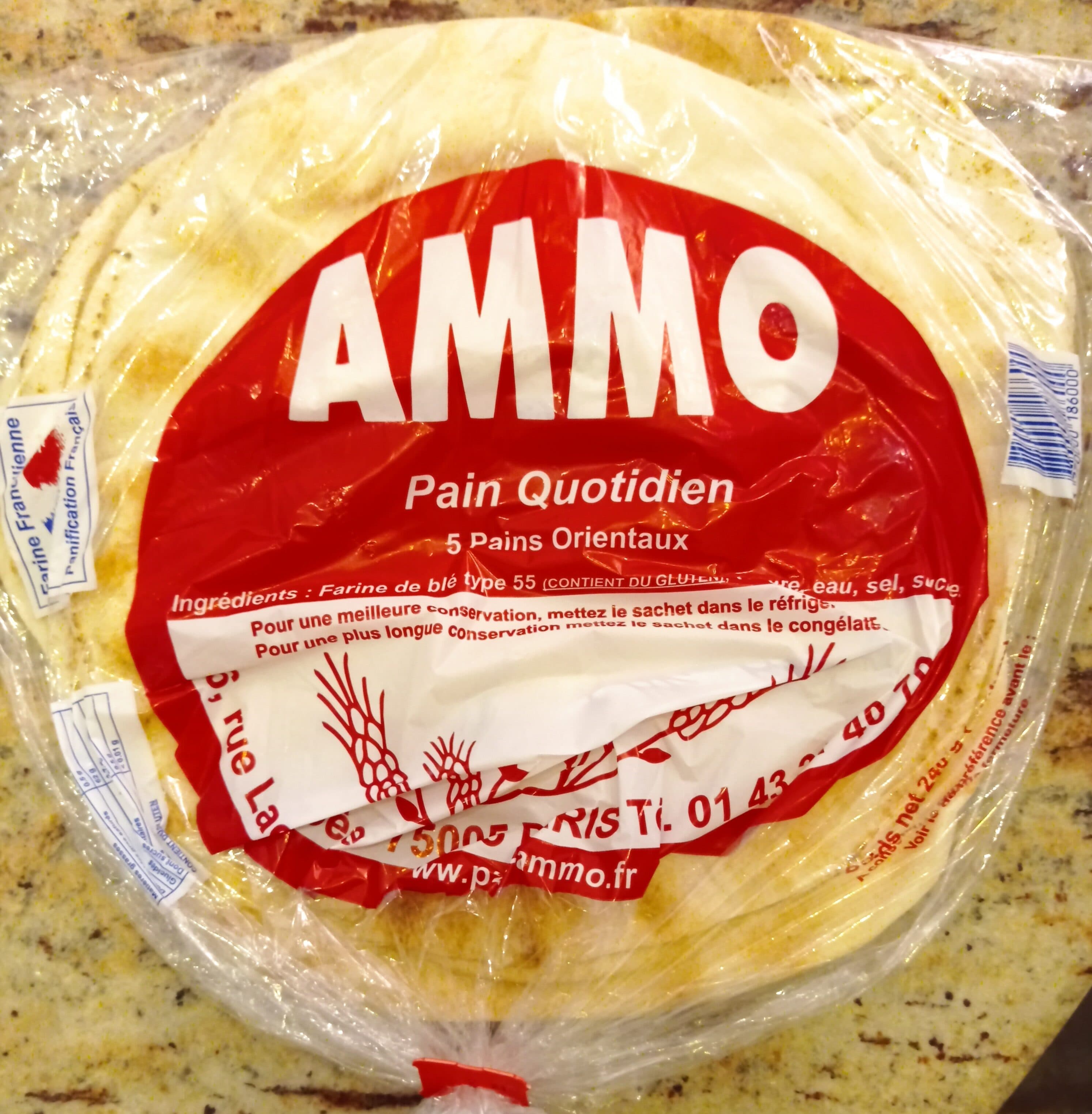 Ammo Pain quotidien, 5 pains orientaux packshot