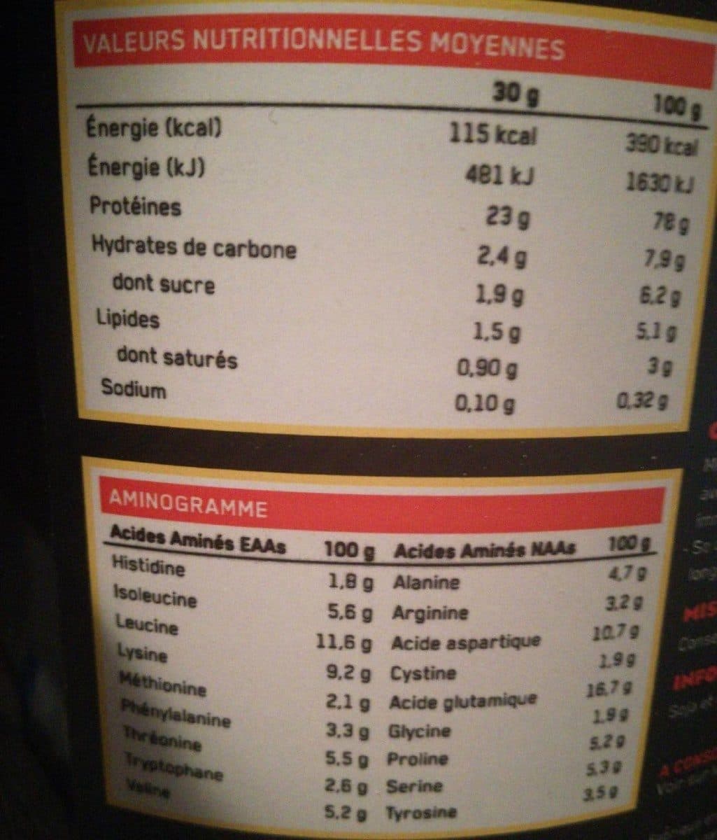 Open Food Facts Gold whey impact high quality packshot