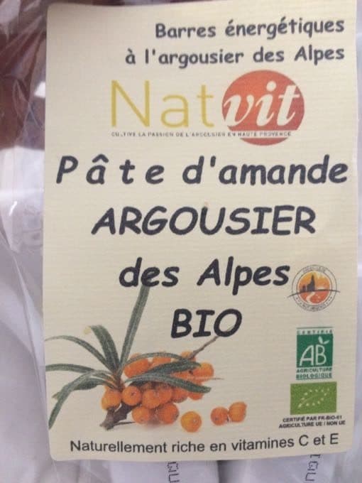Natvit Pate D Amande Argousier packshot