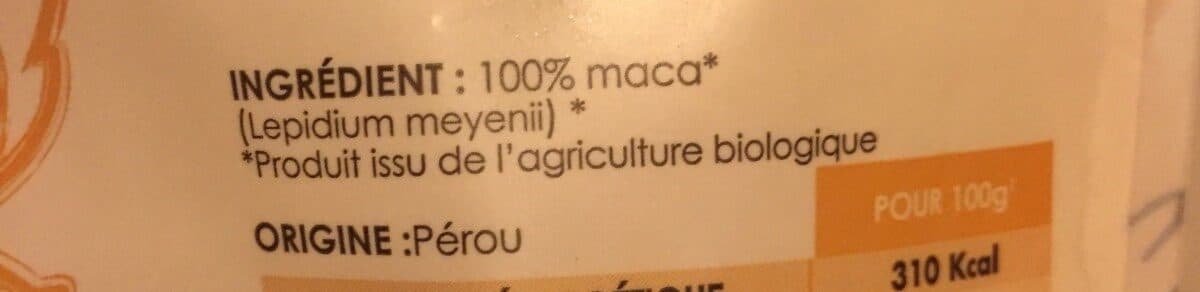 Madia Bio Poudre De Maca packshot