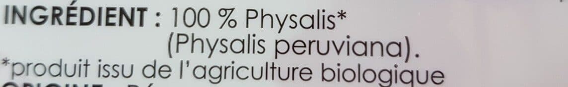 Open Food Facts PHYSALIS séchés packshot