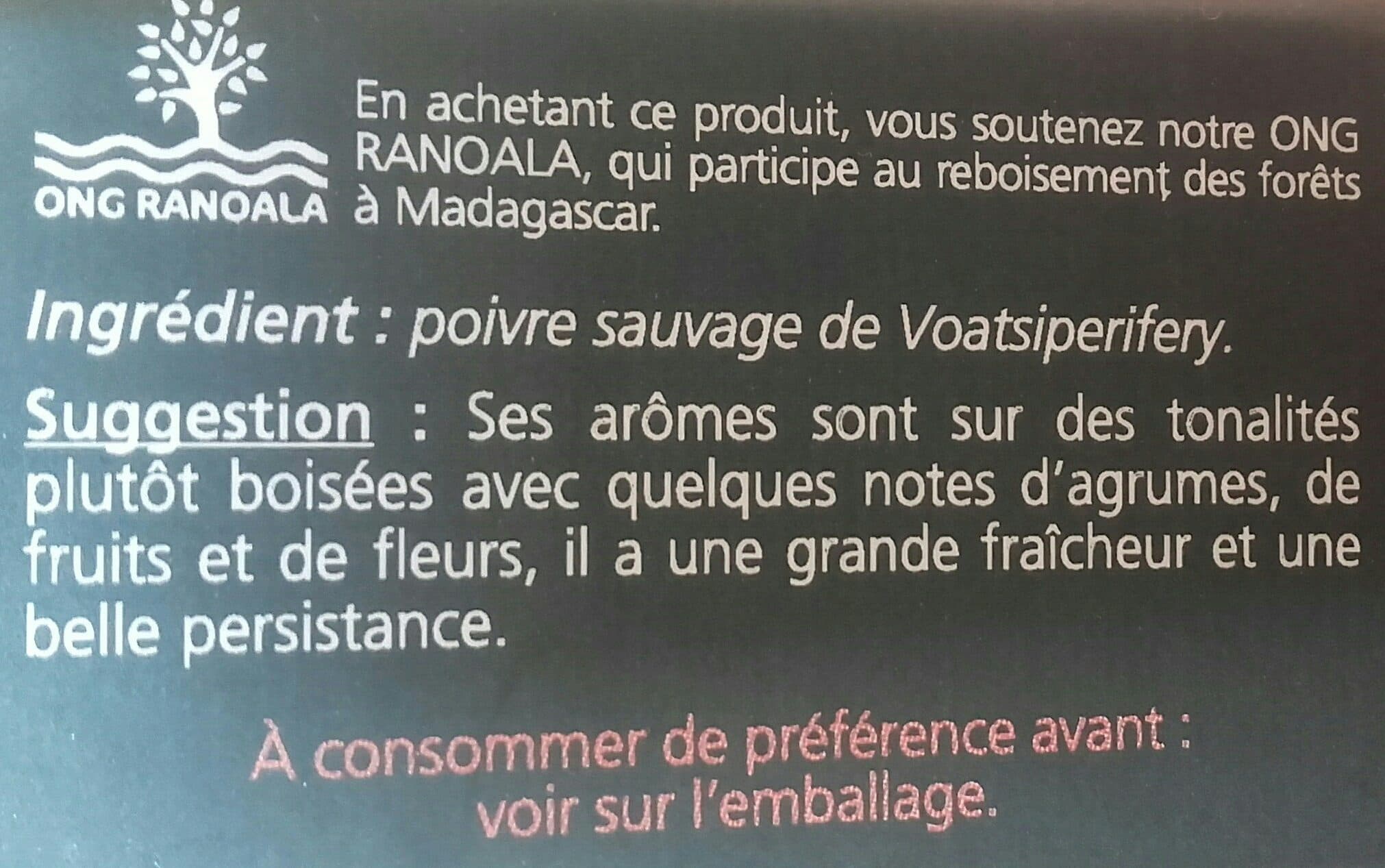 Les Epices LAVANDET Poivre Sauvage de Madagascar packshot