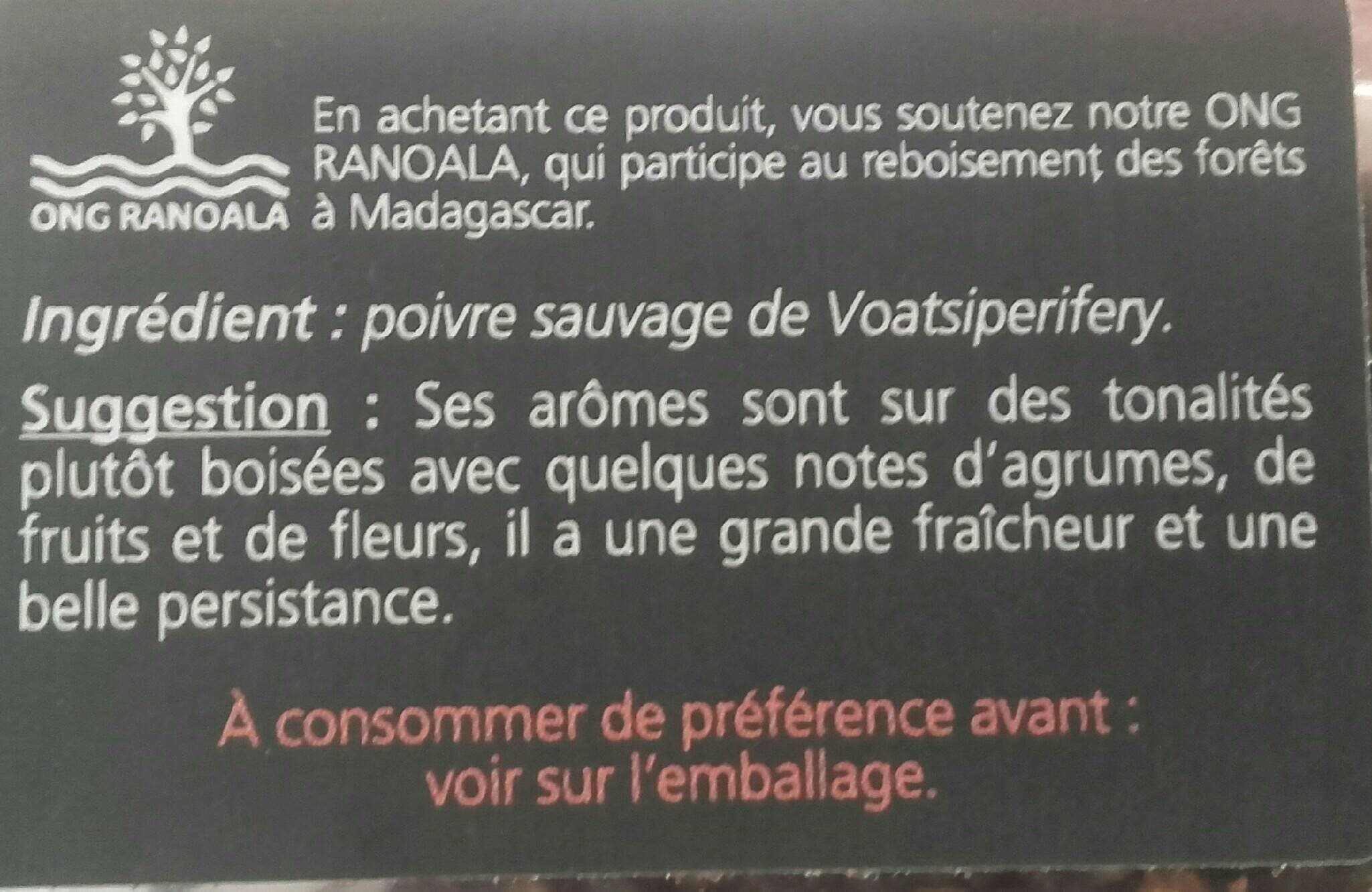 Les Epices LAVANDET Poivre Sauvage de Madagascar packshot
