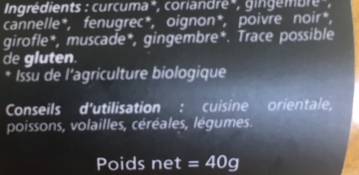 Les Épices Lavandet Curry bio packshot