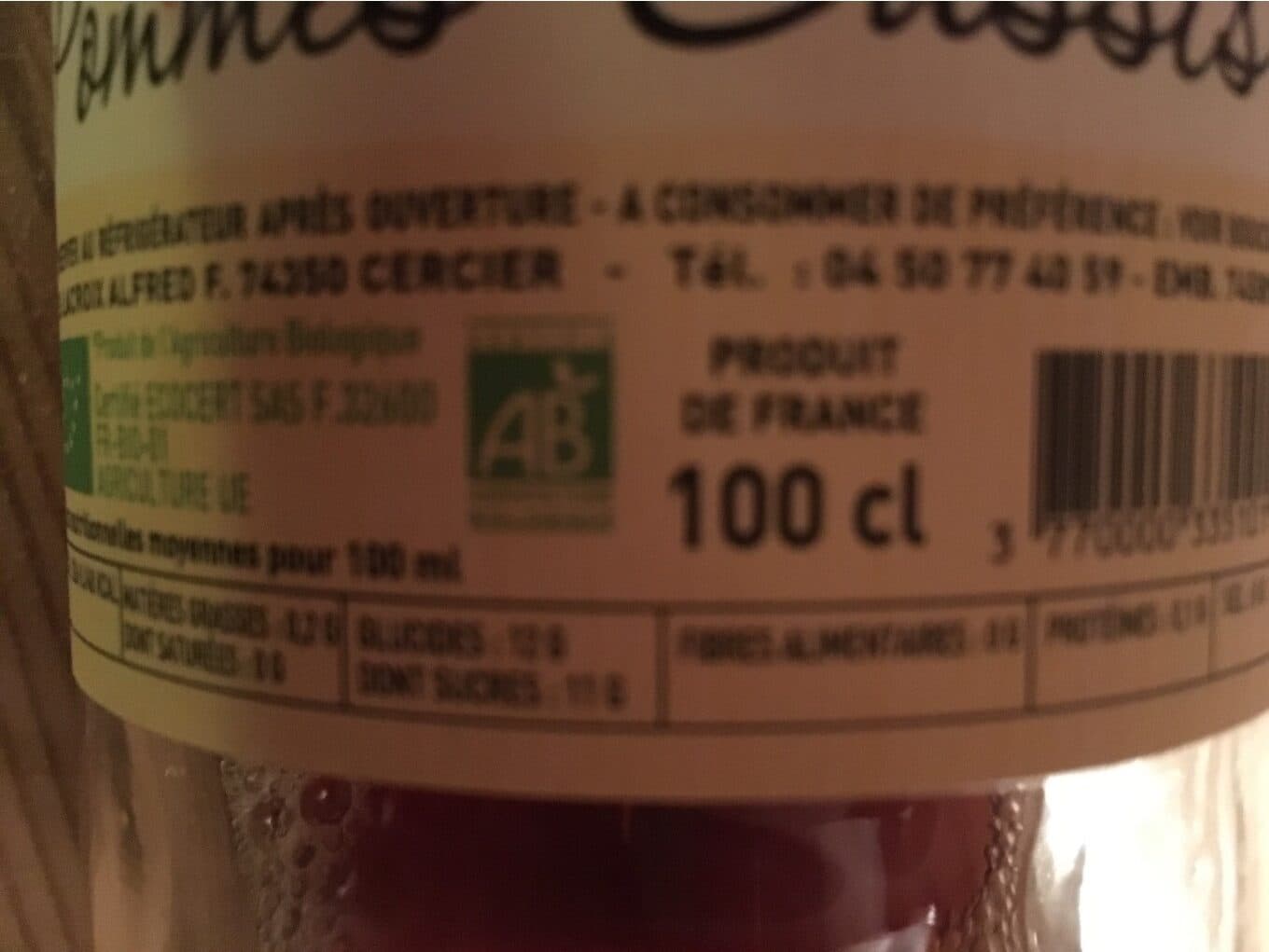Lacroix Jus de fruits pommes cassis packshot