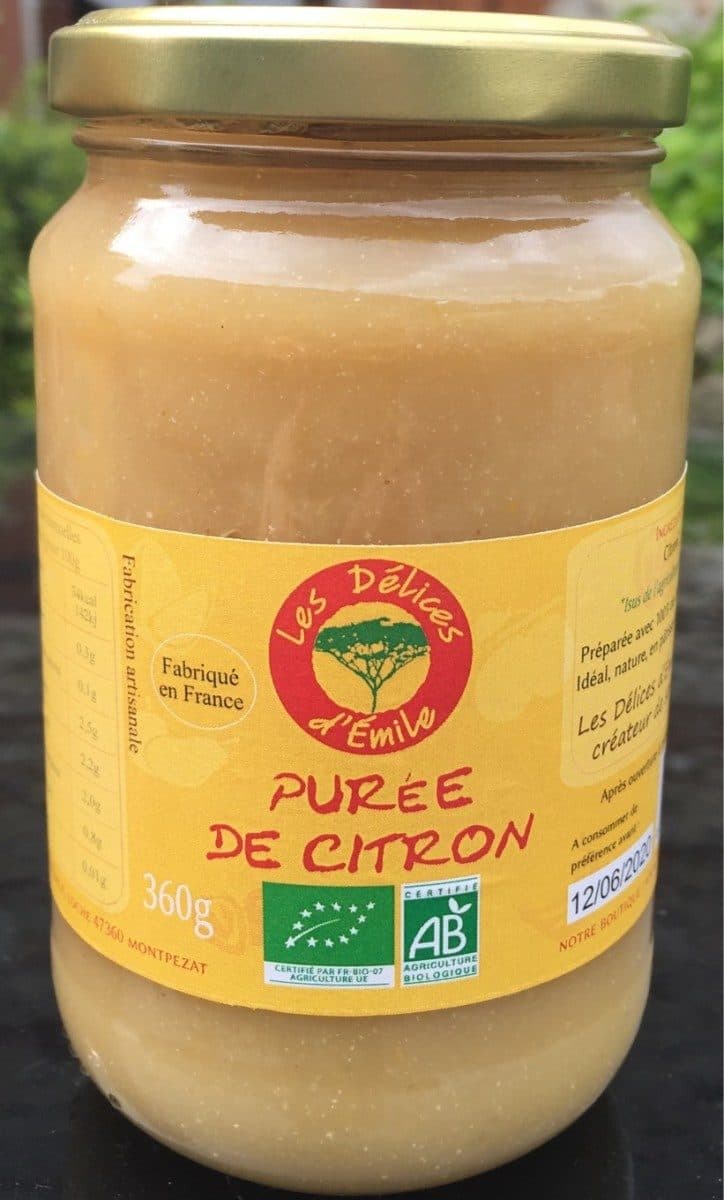 Open Food Facts Purée de citron packshot