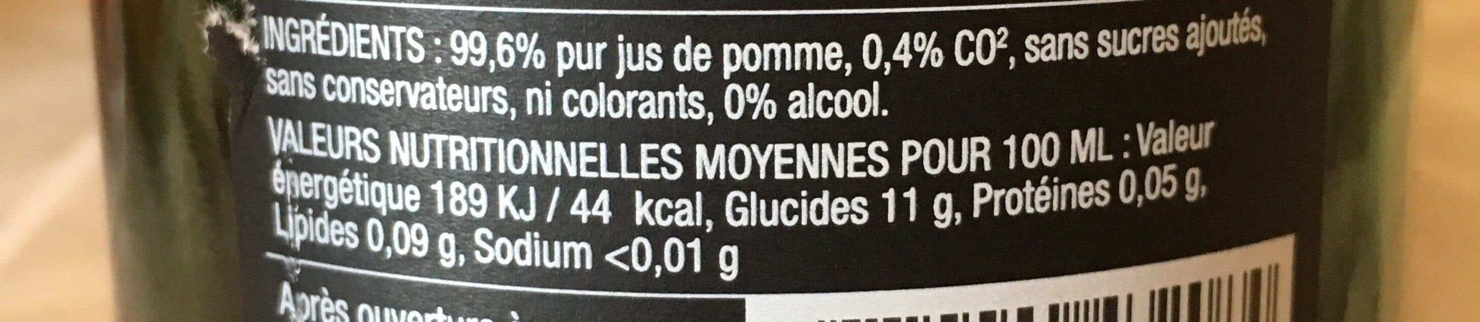 Open Food Facts Pétillant De Pomme packshot
