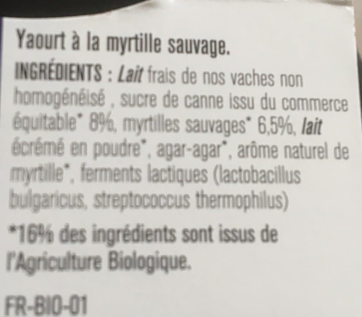 Les P’tits Fermiers Yaourt fermier myrtille sauvage packshot